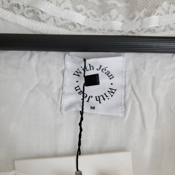 With Jean Adeline Dress in White size M NWT - Picture 9 of 11